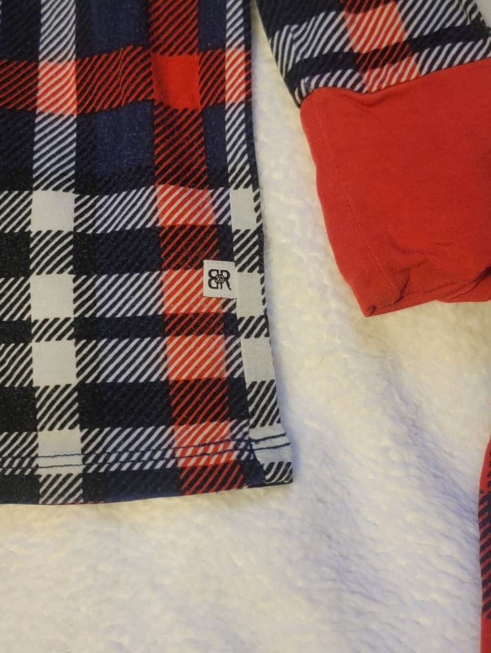 Bums & Roses Plaid "Checkmate" Print Bamboo 2 Piece Pajama Set - Picture 4 of 8